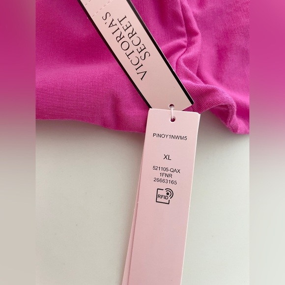 NWT Victoria's Secret Frenzy Modal Adjustable Crop Cami Top in Fuchsia Pink XL - Picture 8 of 9